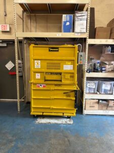 retail baler on casters
