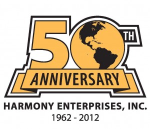 50th logo - Harmony Enterprises