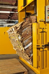 System Ten Sixty Vertical baler Cardboard Recycling Equipment by Harmony Enterprises