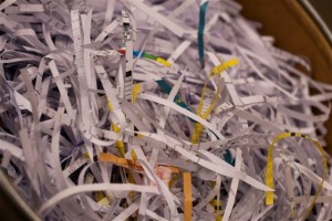 recycle shredded paper