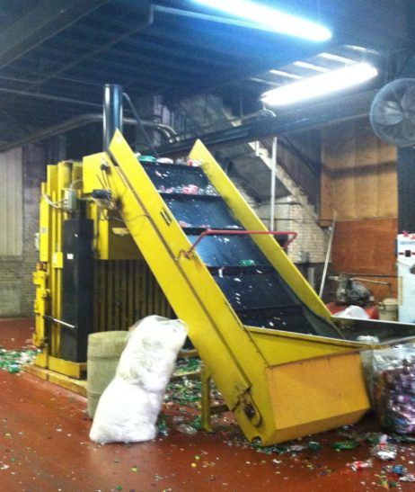 T60XDRC Automatic Baler in a redemption center
