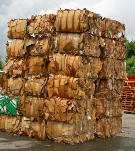 bales of cardboard recycling equipment