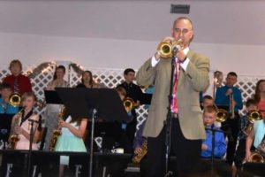Big Band Bash-Lane Powell director with 7-8 grade jazz orchestra