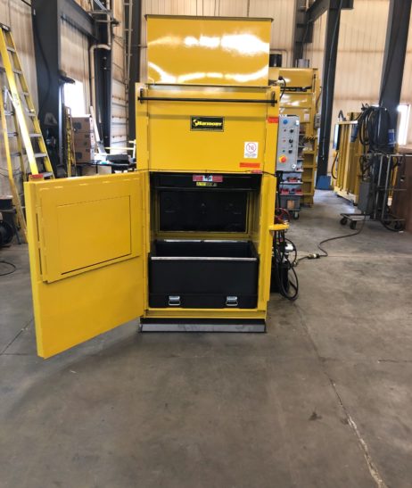 high rise compactor waste cube
