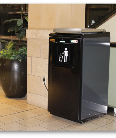 smartpack automatic trash compactor in mall