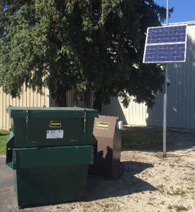 trash compactor with SunPak solar