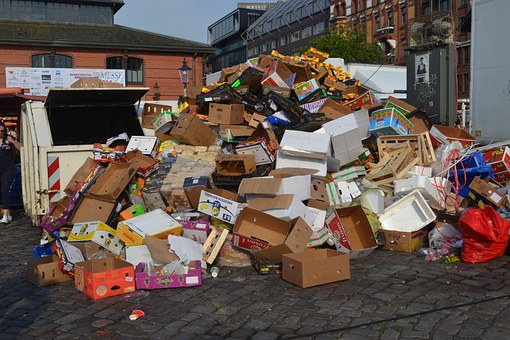 Cardboard disposal bans across the country have led to some residents and business allowing it to pile up