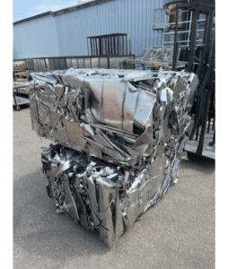 two non-ferrous bales stacked