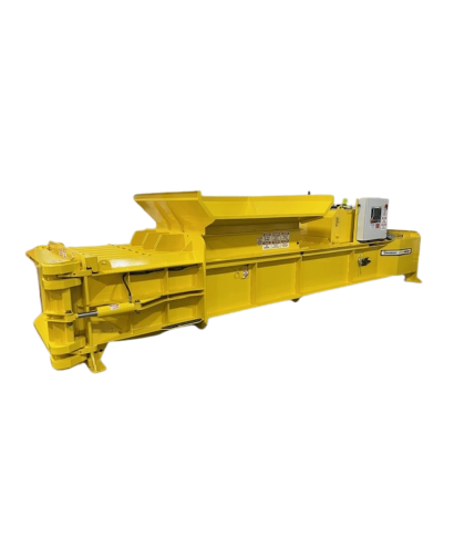 horizontal closed door stretch baler