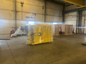 baler in shipping on side