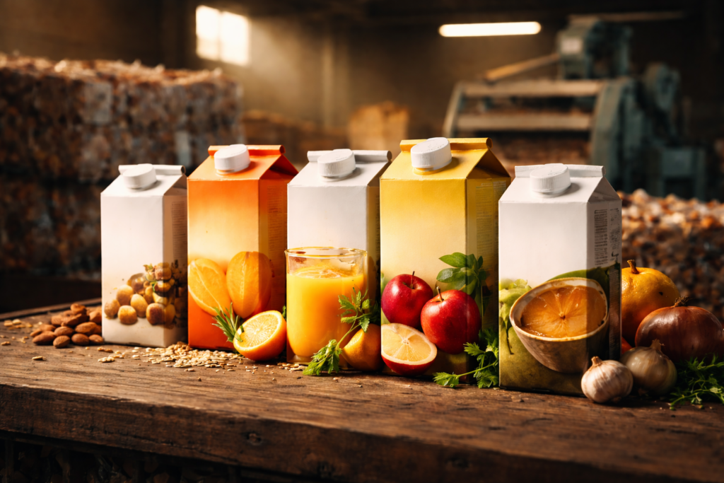 aeseptic cartons can be handled with beverage destruction machines