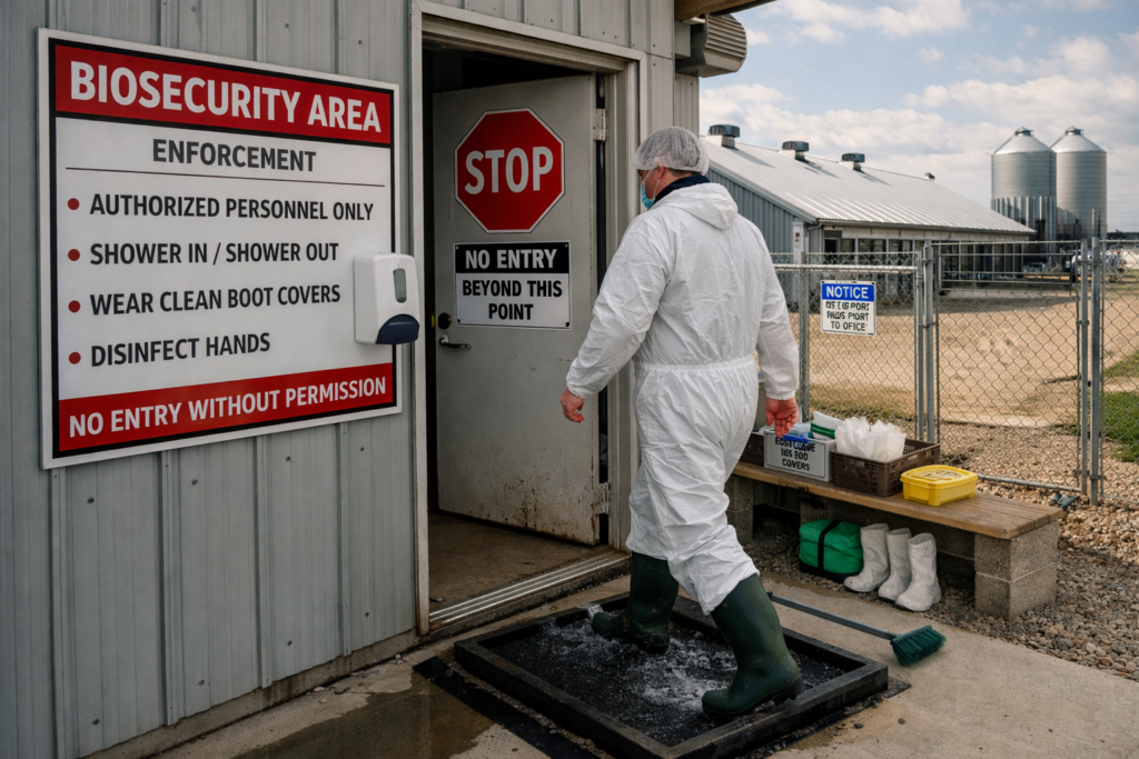 PRRS biosecurity hog barns