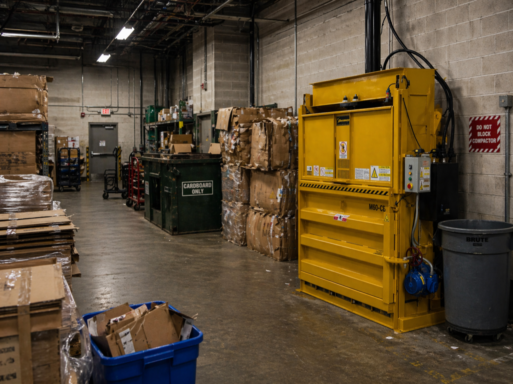 waste and recycling backroom layout efficiency