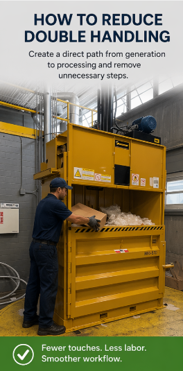 reduce double handling material