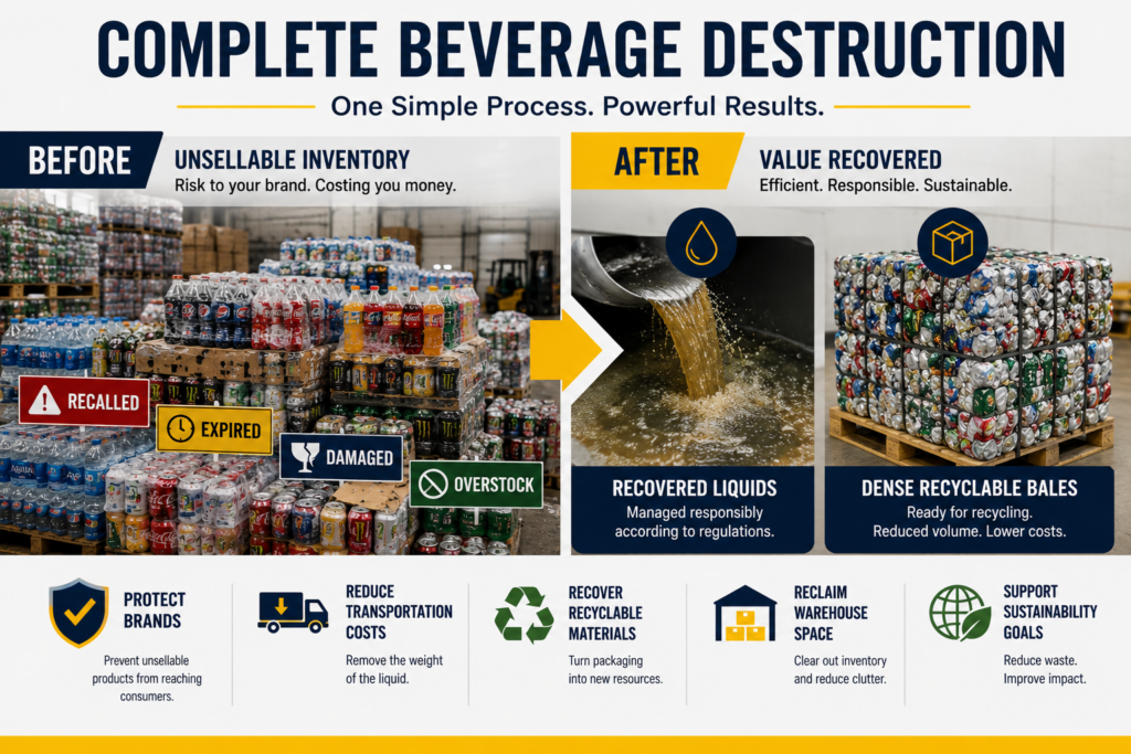 complete beverage destruction