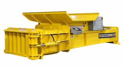 HM60 horizontal baler for high volume warehouse cardboard recycling