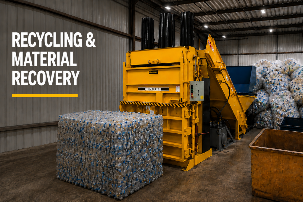 Recycling & MRF industry-focused homepage section