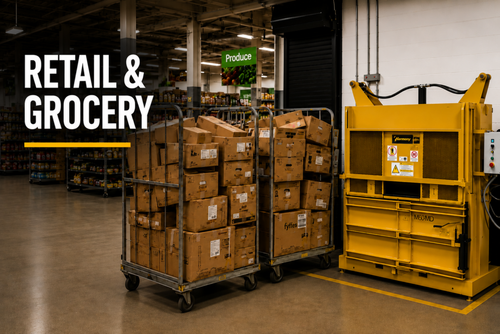 Retail & grocery industry-focused homepage section