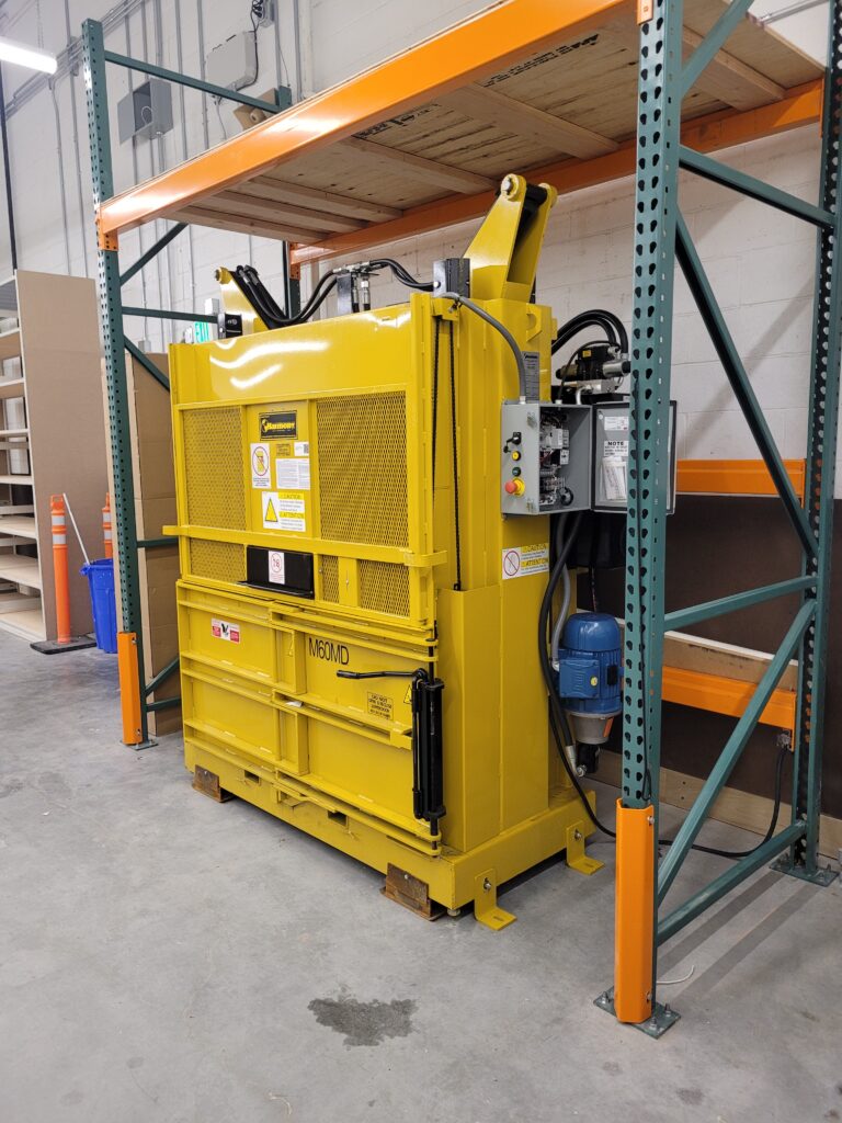 corrugated baler machine