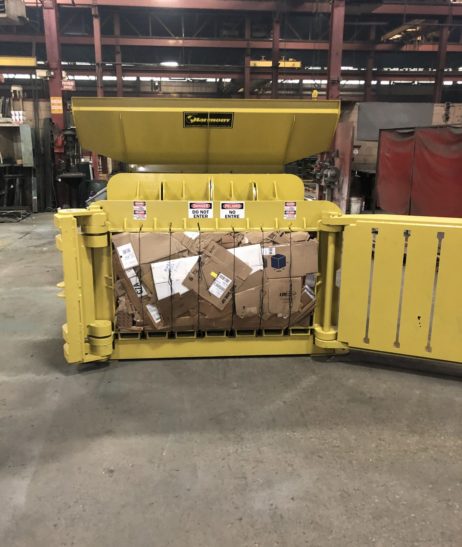 corrugated baler machine