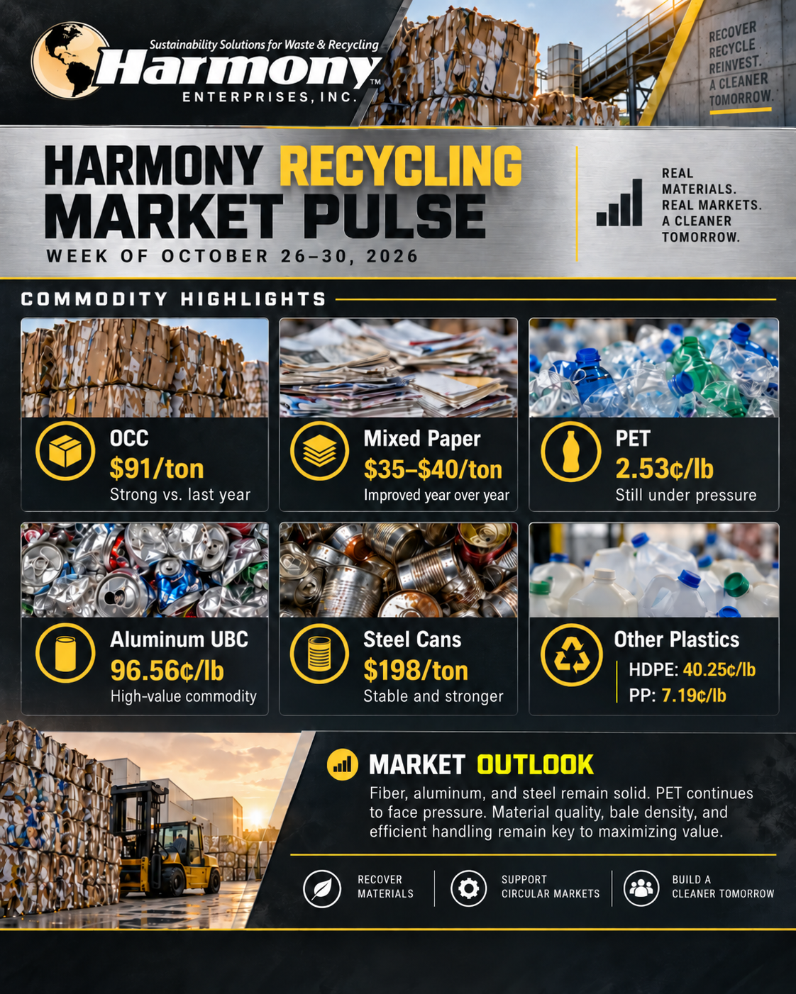 harmony recycling market pulse 10.26.26